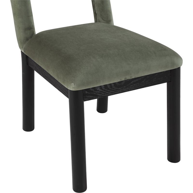 Meridian Furniture Conrad Green Velvet Dining Chair