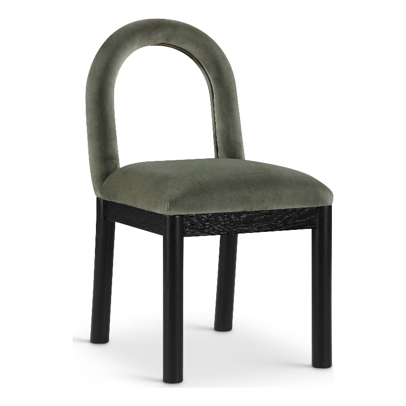 Meridian Furniture Conrad Green Velvet Dining Chair
