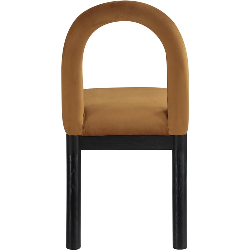 Meridian Furniture Conrad Saddle Velvet Dining Chair