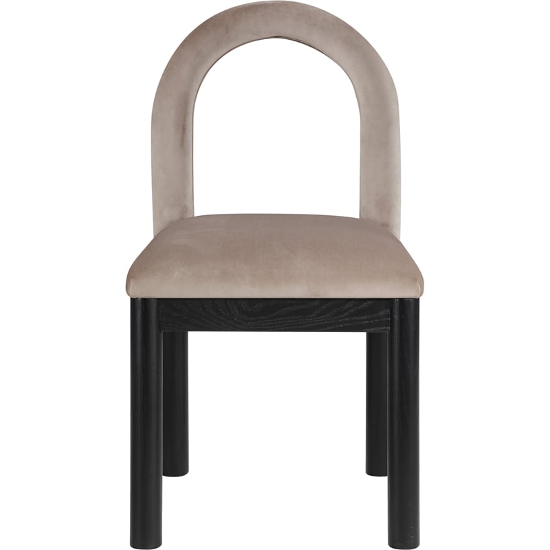 Meridian Furniture Conrad Taupe Velvet Dining Chair