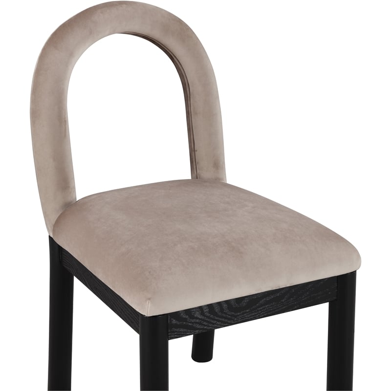 Meridian Furniture Conrad Taupe Velvet Dining Chair