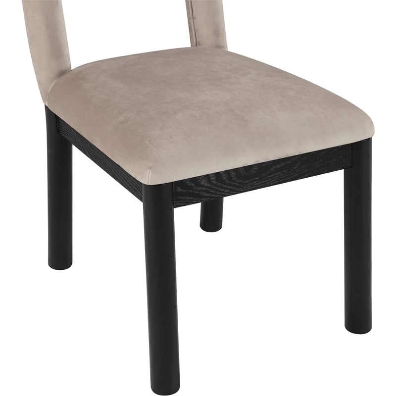 Meridian Furniture Conrad Taupe Velvet Dining Chair