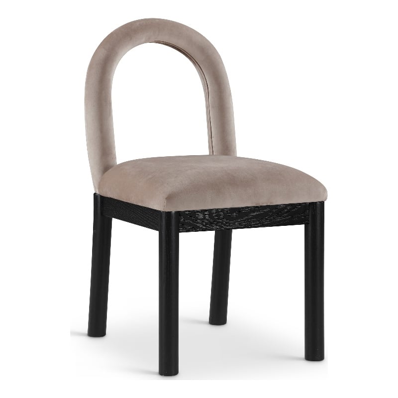 Meridian Furniture Conrad Taupe Velvet Dining Chair