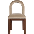 Meridian Furniture Conrad Beige Velvet Dining Chair