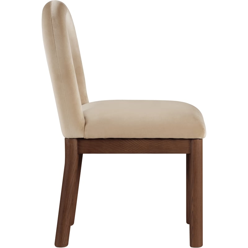 Meridian Furniture Conrad Beige Velvet Dining Chair