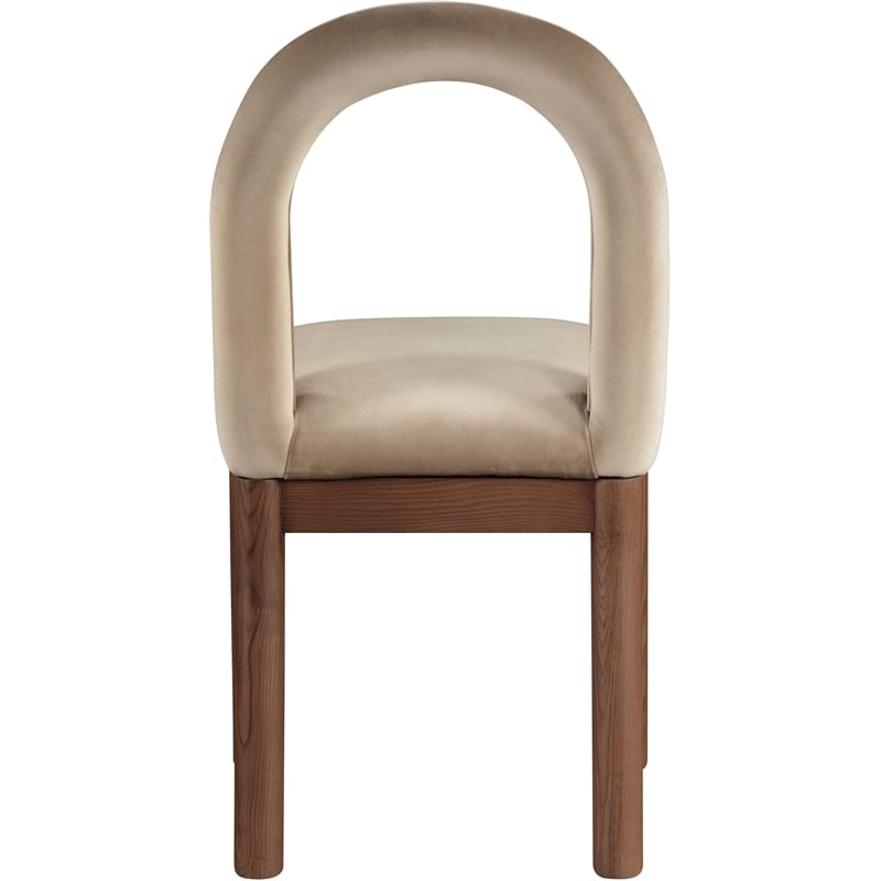 Meridian Furniture Conrad Beige Velvet Dining Chair