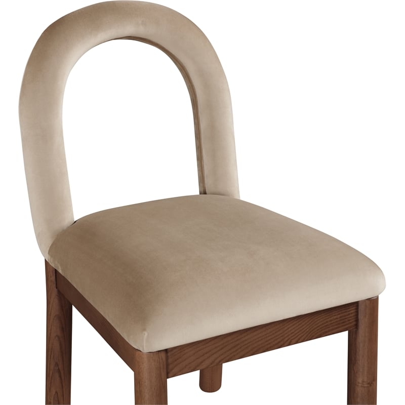 Meridian Furniture Conrad Beige Velvet Dining Chair