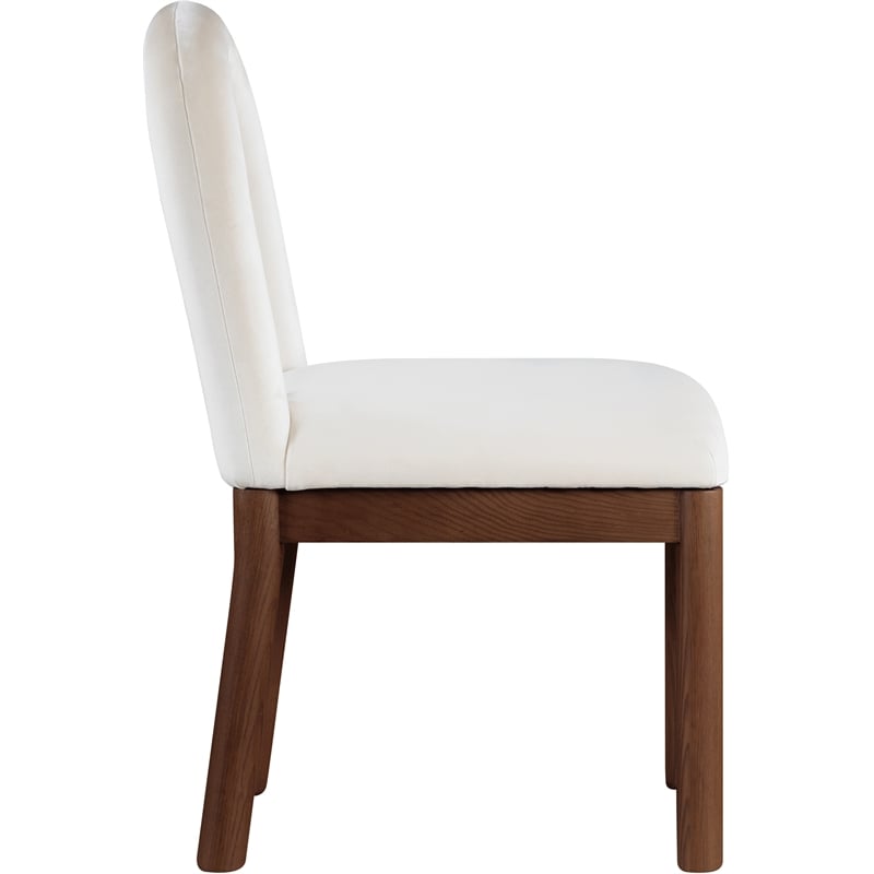 Meridian Furniture Conrad Cream Velvet Dining Chair
