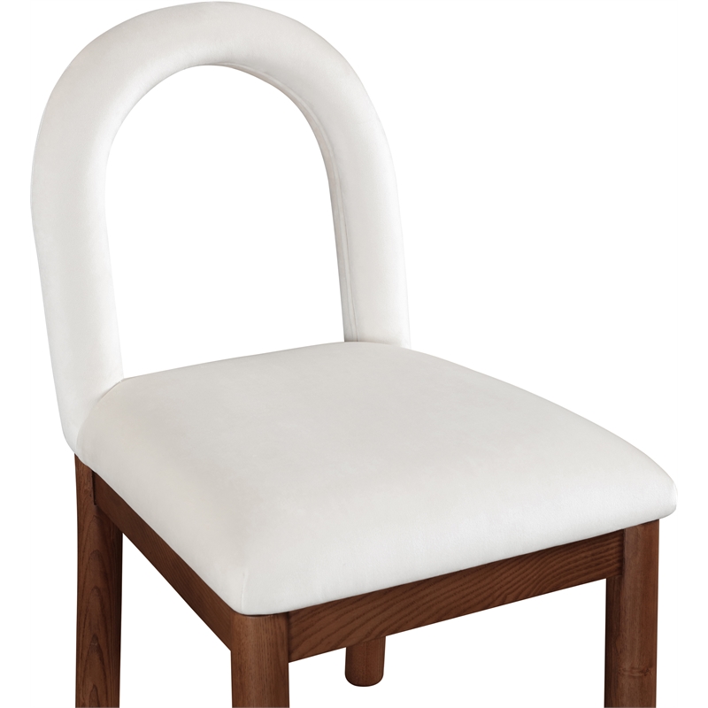 Meridian Furniture Conrad Cream Velvet Dining Chair