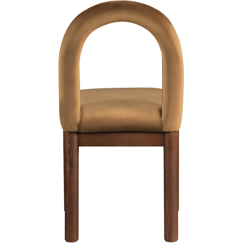 Meridian Furniture Conrad Saddle Velvet Dining Chair