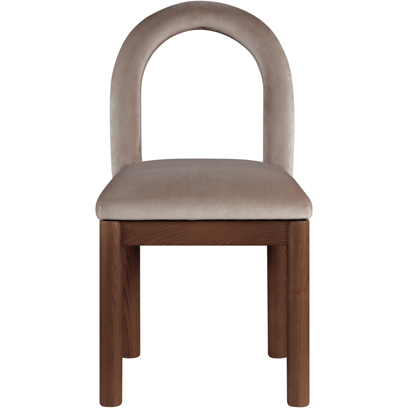 Meridian Furniture Conrad Taupe Velvet Dining Chair