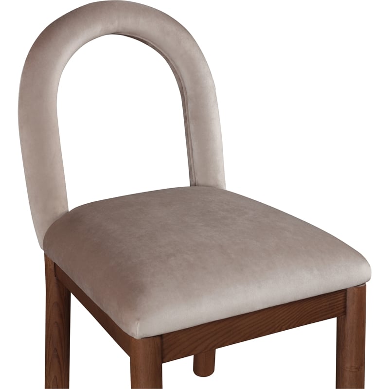 Meridian Furniture Conrad Taupe Velvet Dining Chair