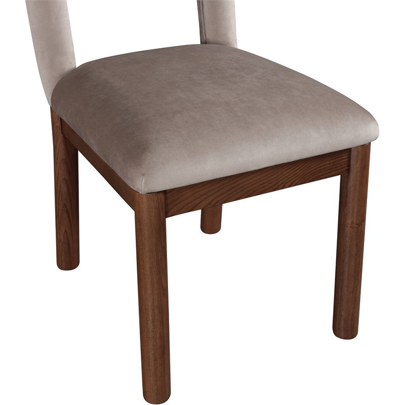 Meridian Furniture Conrad Taupe Velvet Dining Chair