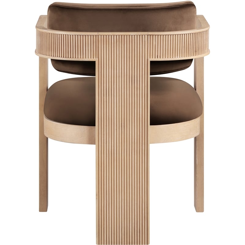 Meridian Furniture Sacha Brown Velvet Dining Chair (Set of 2)