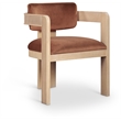 Meridian Furniture Sacha Cognac Velvet Dining Chair (Set of 2)