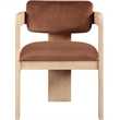 Meridian Furniture Sacha Cognac Velvet Dining Chair (Set of 2)