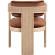 Meridian Furniture Sacha Cognac Velvet Dining Chair (Set of 2)