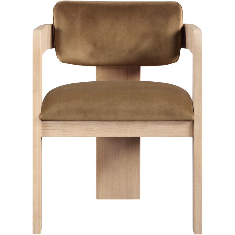 Meridian Furniture Sacha Saddle Velvet Dining Chair (Set of 2)