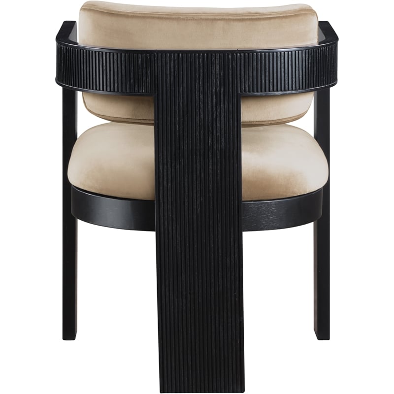 Meridian Furniture Sacha Beige Velvet Dining Chair (Set of 2)