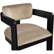 Meridian Furniture Sacha Beige Velvet Dining Chair (Set of 2)