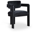 Meridian Furniture Sacha Black Velvet Dining Chair (Set of 2)