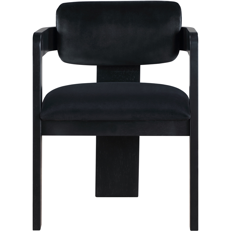 Meridian Furniture Sacha Black Velvet Dining Chair (Set of 2)