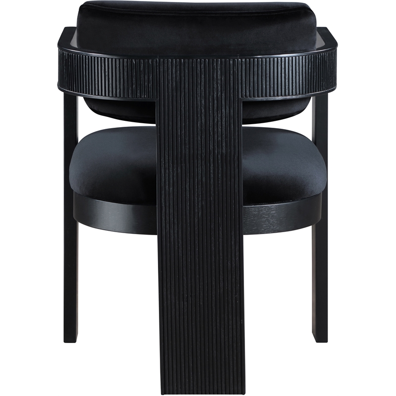 Meridian Furniture Sacha Black Velvet Dining Chair (Set of 2)