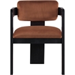 Meridian Furniture Sacha Cognac Velvet Dining Chair (Set of 2)