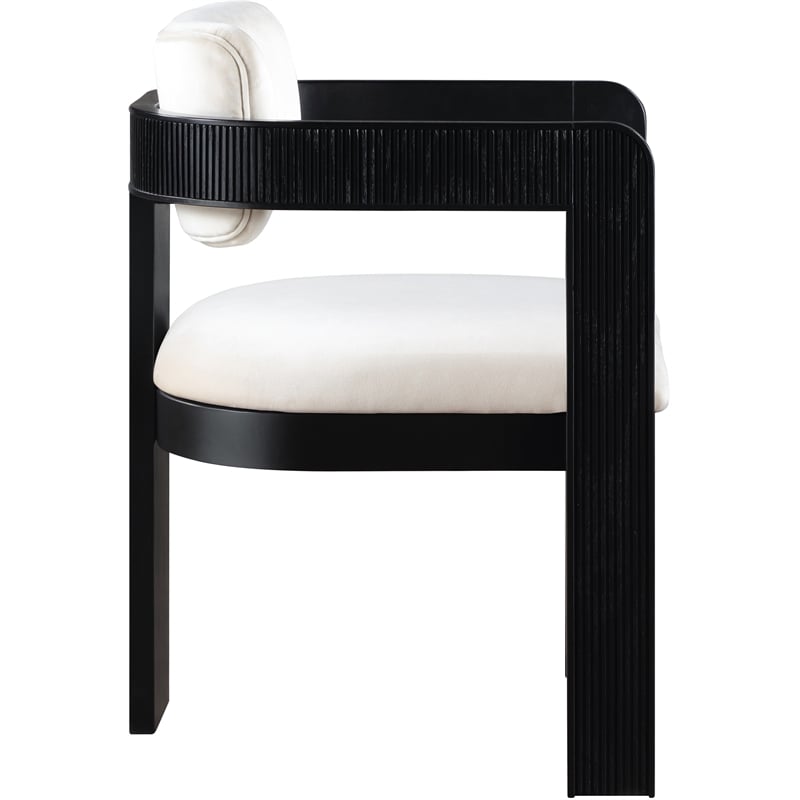 Meridian Furniture Sacha Cream Velvet Dining Chair (Set of 2)
