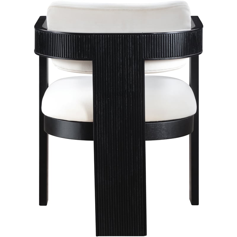Meridian Furniture Sacha Cream Velvet Dining Chair (Set of 2)