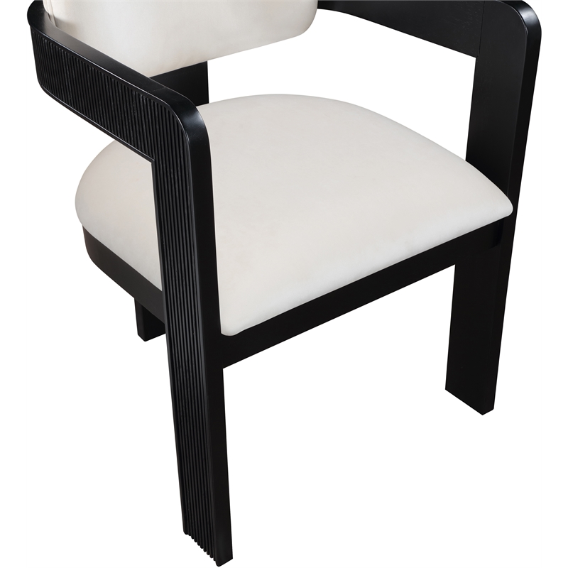Meridian Furniture Sacha Cream Velvet Dining Chair (Set of 2)