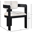 Meridian Furniture Sacha Cream Velvet Dining Chair (Set of 2)