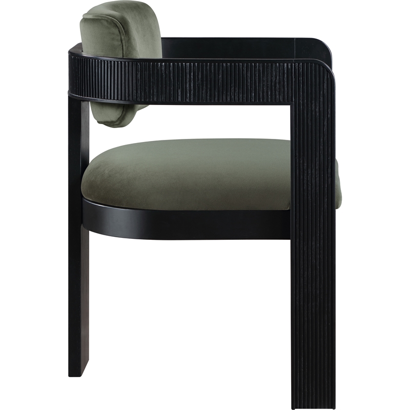 Meridian Furniture Sacha Green Velvet Dining Chair (Set of 2)
