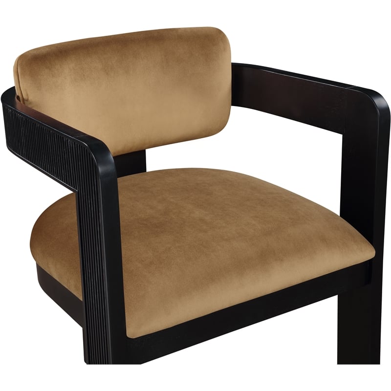 Meridian Furniture Sacha Saddle Velvet Dining Chair (Set of 2)