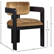 Meridian Furniture Sacha Saddle Velvet Dining Chair (Set of 2)
