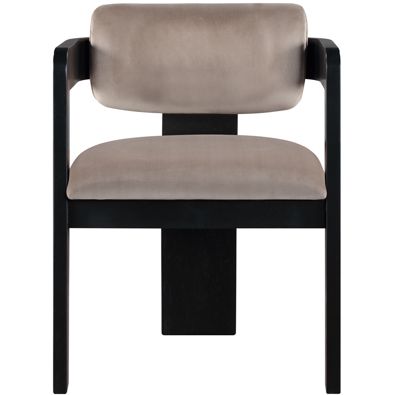 Meridian Furniture Sacha Taupe Velvet Dining Chair (Set of 2)