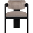 Meridian Furniture Sacha Taupe Velvet Dining Chair (Set of 2)