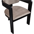 Meridian Furniture Sacha Taupe Velvet Dining Chair (Set of 2)