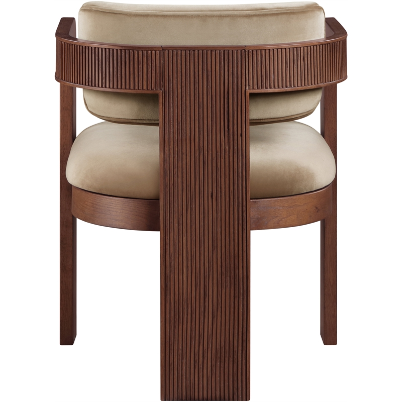 Meridian Furniture Sacha Beige Velvet Dining Chair (Set of 2)