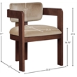 Meridian Furniture Sacha Beige Velvet Dining Chair (Set of 2)