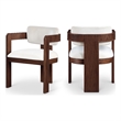 Meridian Furniture Sacha Cream Velvet Dining Chair (Set of 2)