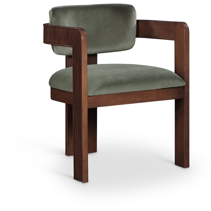 Meridian Furniture Sacha Green Velvet Dining Chair (Set of 2)