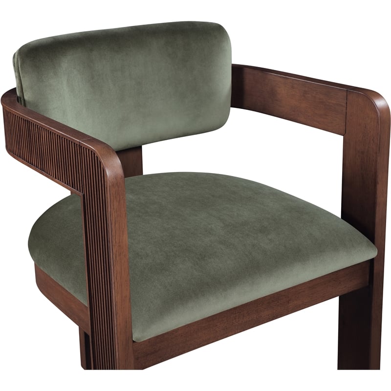 Meridian Furniture Sacha Green Velvet Dining Chair (Set of 2)
