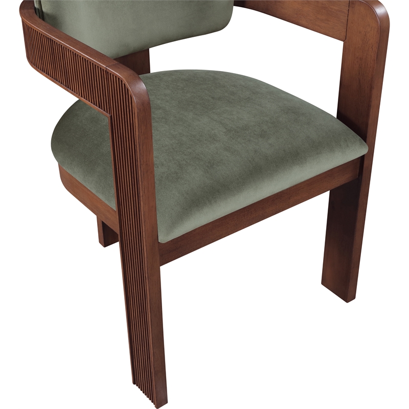 Meridian Furniture Sacha Green Velvet Dining Chair (Set of 2)