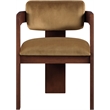 Meridian Furniture Sacha Saddle Velvet Dining Chair (Set of 2)