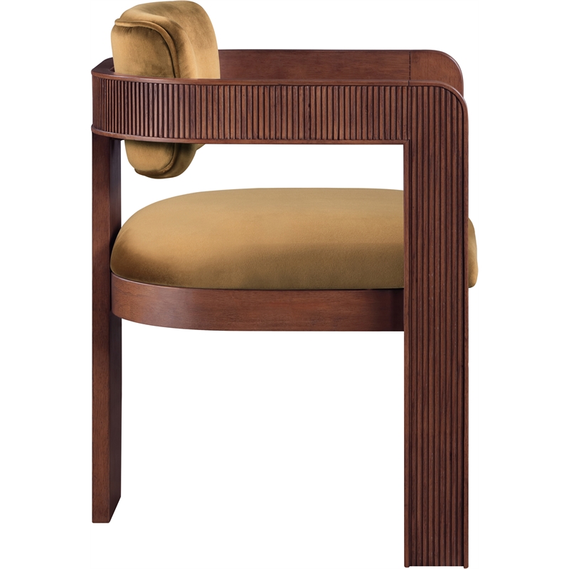 Meridian Furniture Sacha Saddle Velvet Dining Chair (Set of 2)