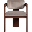 Meridian Furniture Sacha Taupe Velvet Dining Chair (Set of 2)