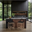 Meridian Furniture Conrad Black Velvet Counter Stool