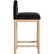 Meridian Furniture Conrad Black Velvet Counter Stool