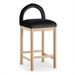 Meridian Furniture Conrad Black Velvet Counter Stool